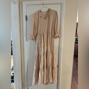 Roolee pale pink dress with tie